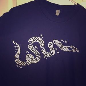 “Don’t tread” T-shirt. Great conversation starter